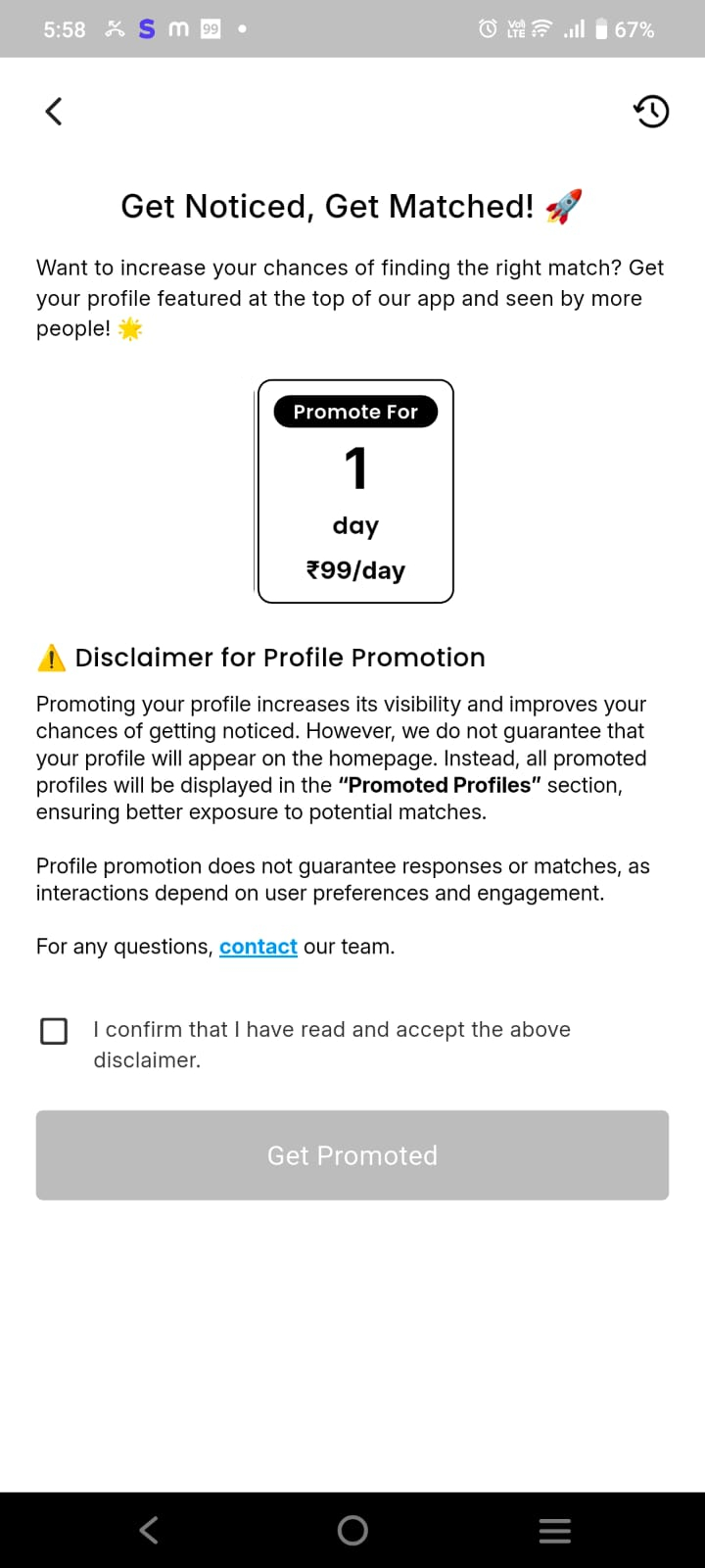 Promote Your Profile